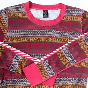 Helly Hansen Women's Holiday Patterned Long Sleeve Base Layer ~ Size Medium